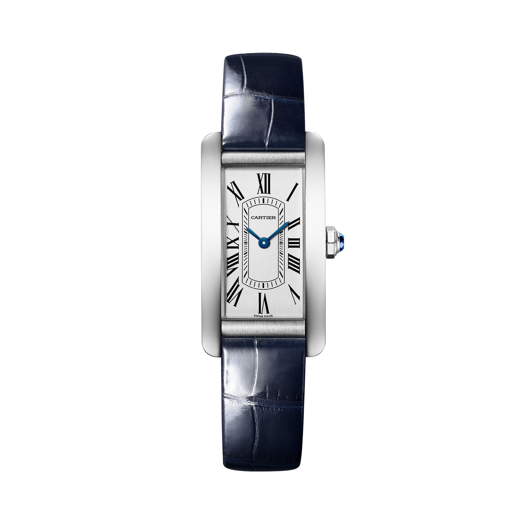 Cartier Tank Americaine Small Quartz 35 X 19 mm Stainless Steel Maison Birks